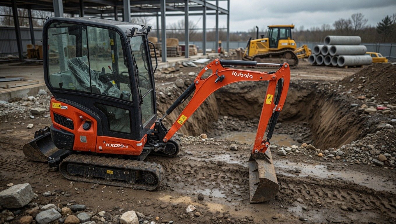 Săpătură șanț pentru utilități cu miniexcavator