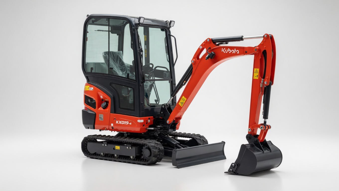 Miniexcavator Kubota KX019-4 vedere de ansamblu